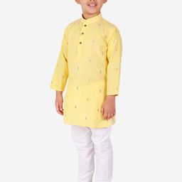 Pro-Ethic STYLE DEVELOPER Boys Geometric Printed Cotton Kurta With Pyjamas image 2