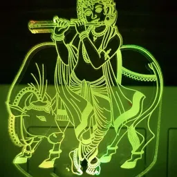 3D Night Lamp of Lord Krishna Night Lamp Night Lamp-14