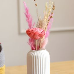 ArteCasa Snow White Vase with Aroma Bunch-23
