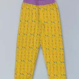 KiddoPanti Girls Printed Cotton Lounge Pants-picture-46