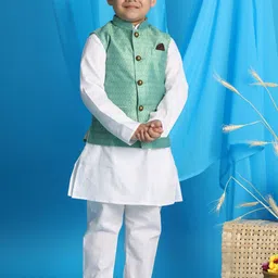 VASTRAMAY Boys Kurta With Pyjama-26
