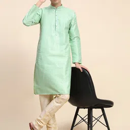 Moda Rapido Men Ethnic Motifs Embroidered Regular Thread Work Kurta with Pyjamas-picture-16
