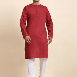 Moda Rapido Men Regular Pure Cotton Kurta with Pyjamas-image-76