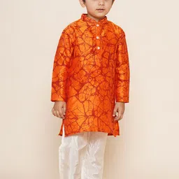 Sethukrishna Boys Abstract Printed Kurta with Pyjamas-1