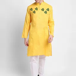DEVOILER Ethnic Motifs Printed Kurta With Pyjamas-picture-40