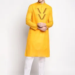 DEVOILER Ethnic Motifs Printed Regular Kurta with Pyjamas-picture-53