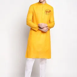 DEVOILER Ethnic Motifs Printed Regular Kurta with Pyjamas-60