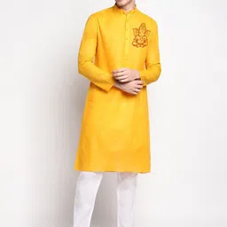 DEVOILER Ethnic Motifs Printed Kurta with Pyjamas-picture-57