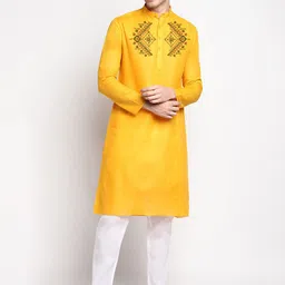 DEVOILER Ethnic Motifs Printed Regular Kurta With Pyjamas-picture-20