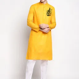 DEVOILER Ethnic Motifs Printed Kurta with Pyjamas-picture-15