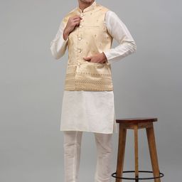 Jompers Men Floral Regular Kurta with Churidar-image-41