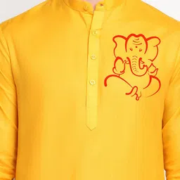 DEVOILER Ethnic Motifs Printed Regular Kurta With Pyjamas image 3