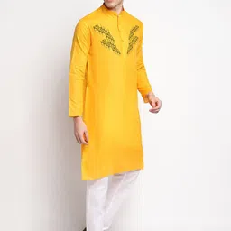 DEVOILER Ethnic Motifs Printed Regular Kurta with Pyjamas image 5