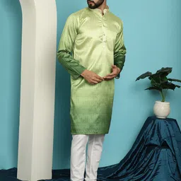 SOJANYA Ombre Kurta with Pyjama Set image 4