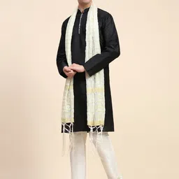 Moda Rapido Men Regular Kurta with Pyjamas & With Dupatta image 3