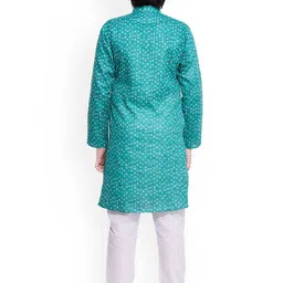 BAESD Boys Geometric Printed Regular Kurta with Pyjamas image 4