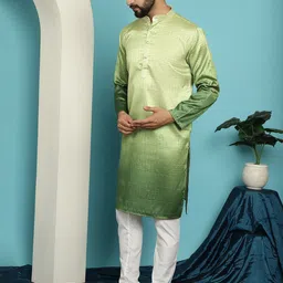 SOJANYA Ombre Kurta with Pyjama Set image 5