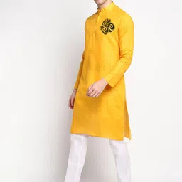 DEVOILER Ethnic Motifs Printed Regular Kurta with Pyjamas image 4