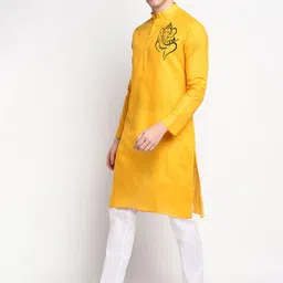 DEVOILER Ethnic Motifs Printed Regular Kurta with Pyjamas image 2