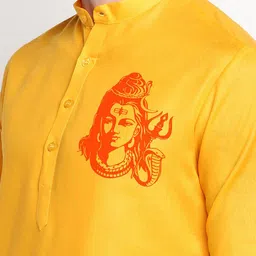DEVOILER Ethnic Motifs Printed Regular Kurta With Pyjamas image 4