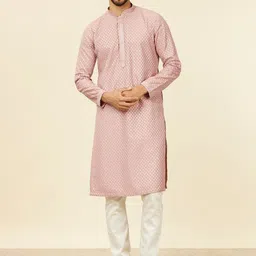 Manyavar Men Regular Kurta with Pyjamas-image-49