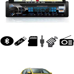 Car Multi-function 6100 Stereo Single Din Phone Stand with Remote Control 260 Car Stereo-61