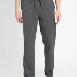 Men Solid Grey Track Pants-image-6