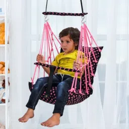 Cotton Baby Swing 1 to 6 Year Folding & Washable With Safety Belt baby chair Swings-image-61