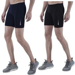 Solid Men Black, Dark Blue Tights-image-83