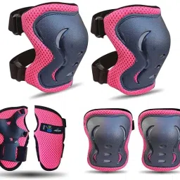 Secure Hybrid Knee, Elbow & Wrist Guard Combo for Skating, Cycling for All Age Groups - Small Size Skating Kit-image-67