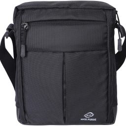 Black Men & Women Sling Bag - Extra Large CROSS BODY BAG BLACK-image-69