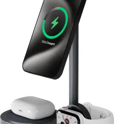 DailyObjects Surge™ Max 3-in-1 Magnetic Wireless Charging Station - 30W | Fast Charging Charging Pad-1