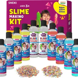 DIY (40+Slime) Multicolor Putty Toy Slime Making Activator Glue Kit Set for Kids-13