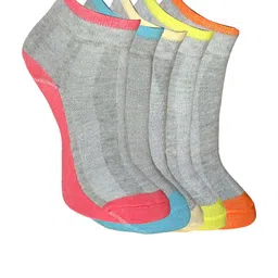 MARC Women Set of 5 Grey Socks-image-12