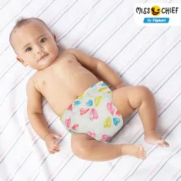 miss & chief Baby Cloth Diaper Adjustable Reusable Washable Printed Button Diaper for Babies image 2