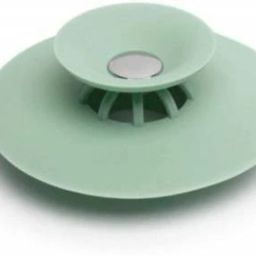 2-in-1 Silicone Sink Sealer Cover Drainer Stopper with Hair Catcher Hair Wash Basin-8