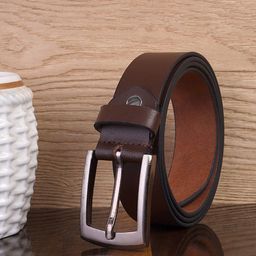 Mast & Harbour Men Brown Textured Leather Formal Belt-image-47