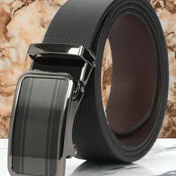 CRUSSET Men Textured Leather Formal Belt-image-68