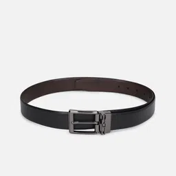 Van Heusen Men Black Textured Leather Formal Belt-image-58