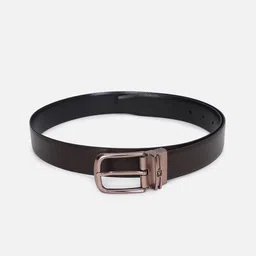 Van Heusen Men Brown Textured Leather Formal Belt-image-57