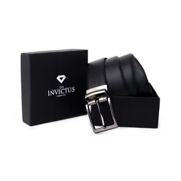 INVICTUS Men Textured Leather Reversible Formal Belt-image-54