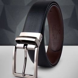 INVICTUS Men Textured Leather Reversible Formal Belt-image-79