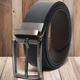 CRUSSET Men Textured Leather Reversible Formal Belt-image-58