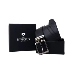INVICTUS Men Textured Leather Reversible Formal Belt-image-14