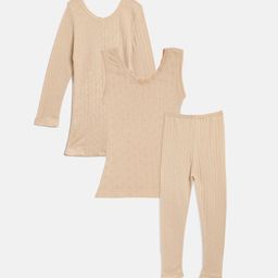 Kanvin Girls Beige Thermal Set-picture-10