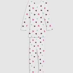 Kanvin White Girls Printed Long Sleeves Thermal Set-image-43