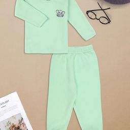 MeeMee Infant Cotton Chest Print Thermal Set-picture-40