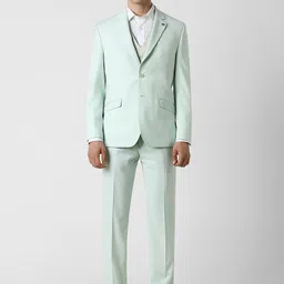 Van Heusen Slim-Fit Single-Breasted Long Sleeve  4-Piece Formal Suit-image-49