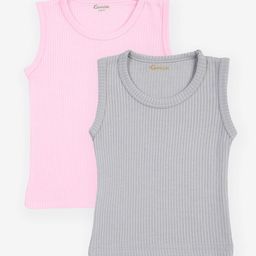 Kanvin Boys Pack Of 2 Striped Sleeveless Thermal Tops-image-87