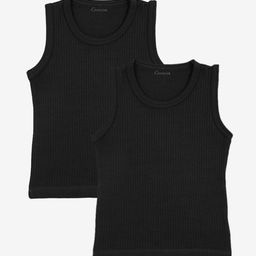 Kanvin Boys Pack Of 2 Ribbed Round Neck Thermal Tops-picture-57